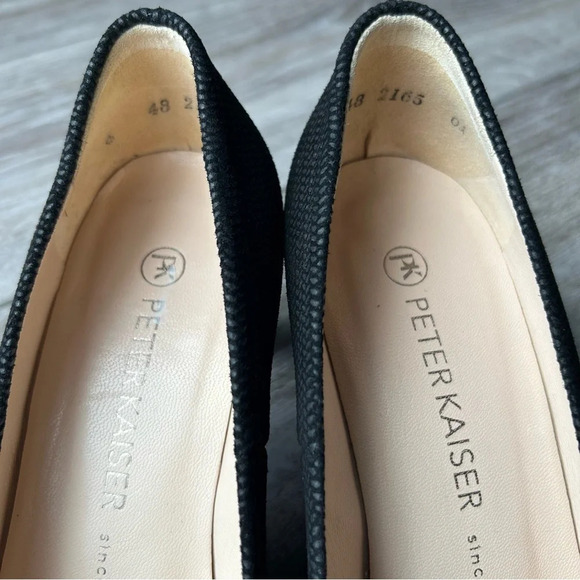 Peter Kaiser Black Woven Fabric Pump - Picture 10 of 14